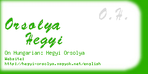 orsolya hegyi business card